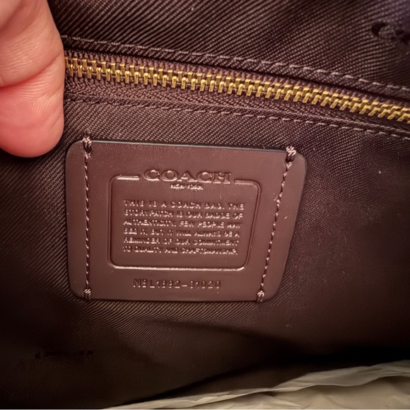 COACH Dreamer 36 Leather Satchel (Navy) - Picture 11 of 11